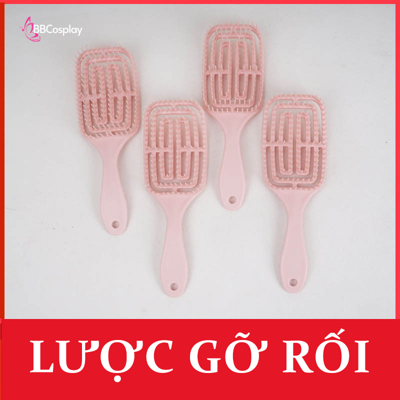 Lược Gỡ Rối Bảng To - Màu Hồng