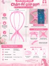 Chân Đế Trưng Bày Tóc Giả  - Mẫu Gấp Gọn - Màu Hồng