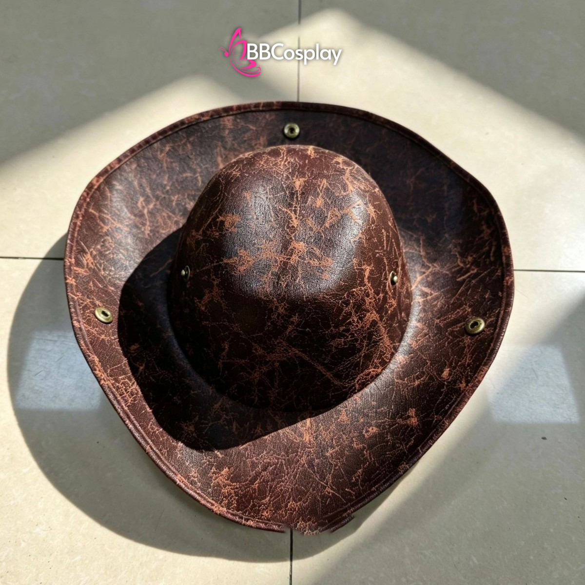 Nón Cướp Biển Màu Nâu Kiểu 3 Góc