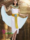 Trang Phục Ai Cập Nữ Trắng - Choàng Xanh