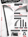 Dạo Cụ Hoá Trang Lưới Hái - Màu Bạc Xám