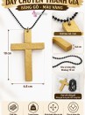 Dây Chuyền Thánh Giá Bằng Gỗ  - Màu Vàng