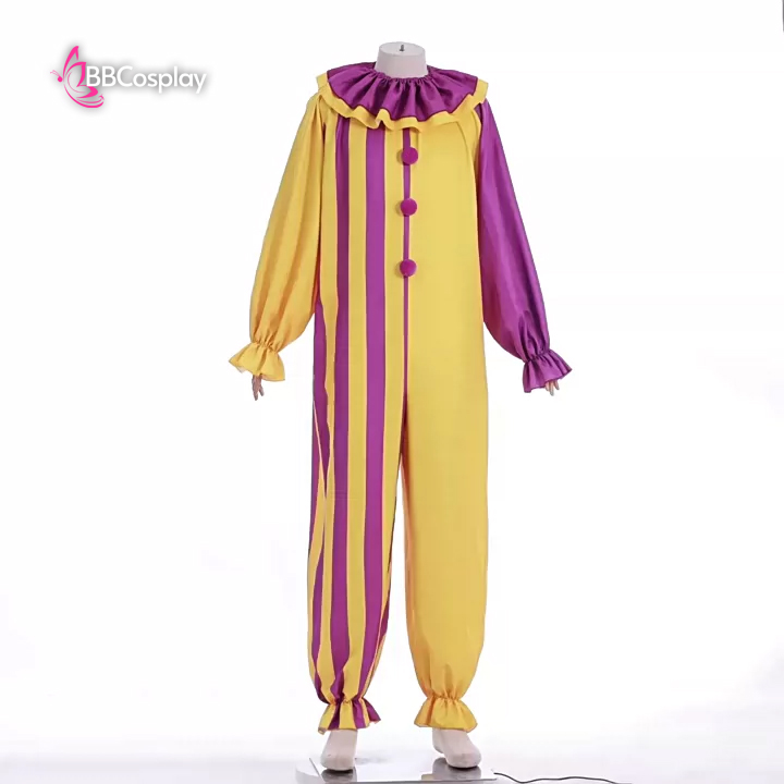 Trang Phục Joker Circus Clown - Trang Phục Chú Hề Vàng Phối Tím
