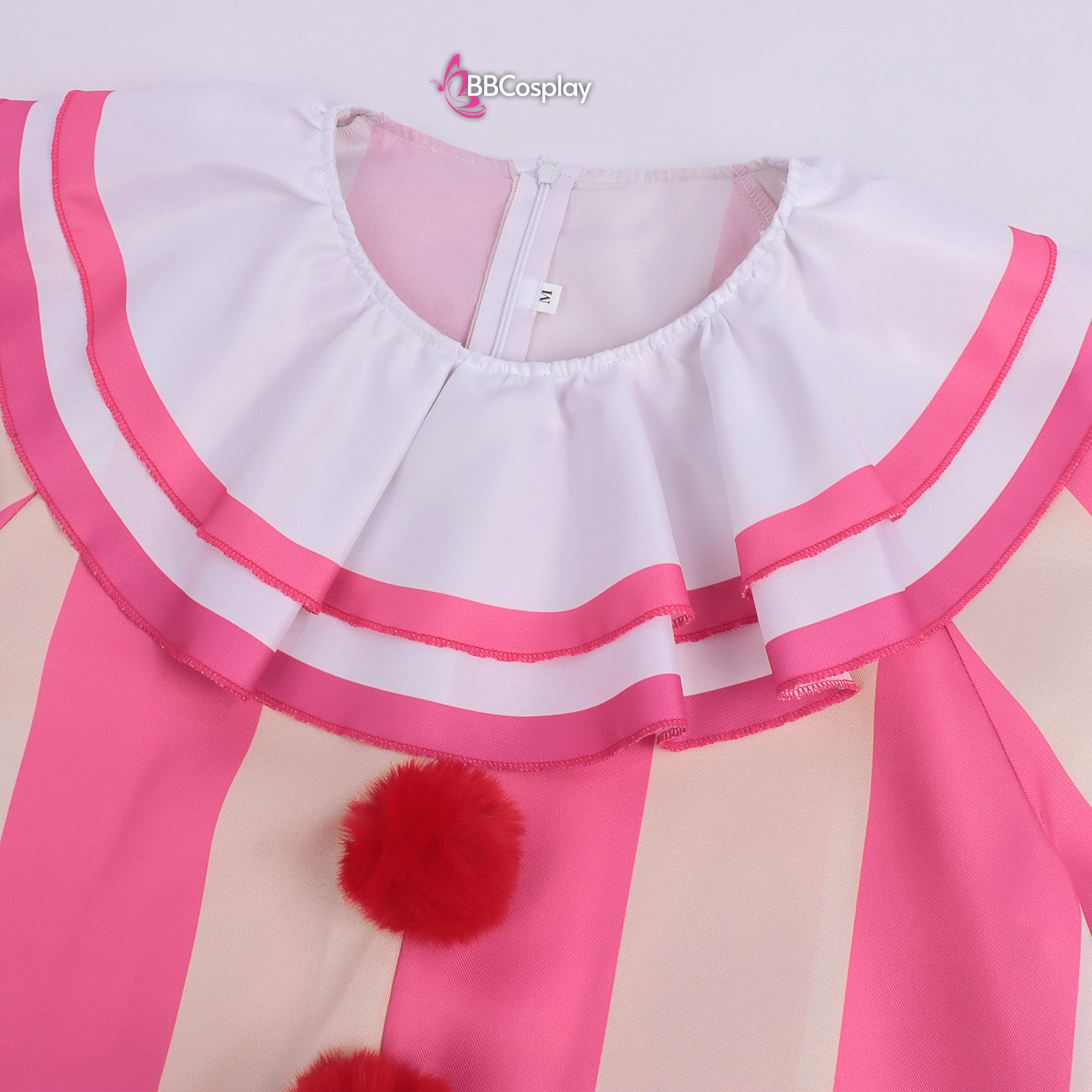 Trang Phục Biểu Diễn Hề Pink-Beige Halloween – Dark Clown Cosplay Jumpsuit