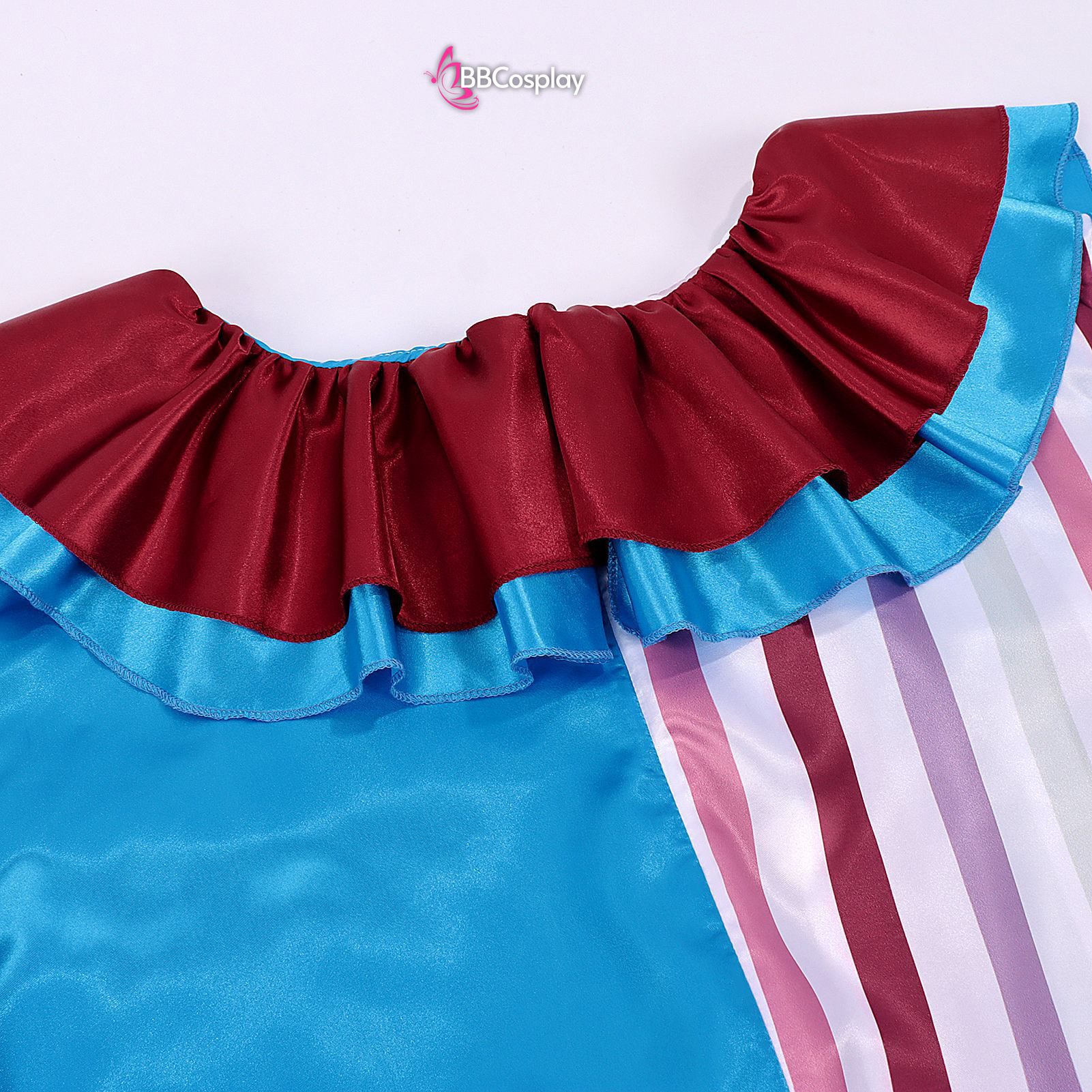 Trang Phục Biểu Diễn Hề Blue-Beige Halloween – Dark Clown Cosplay Jumpsuit