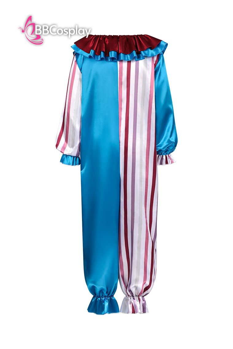 Trang Phục Biểu Diễn Hề Blue-Beige Halloween – Dark Clown Cosplay Jumpsuit