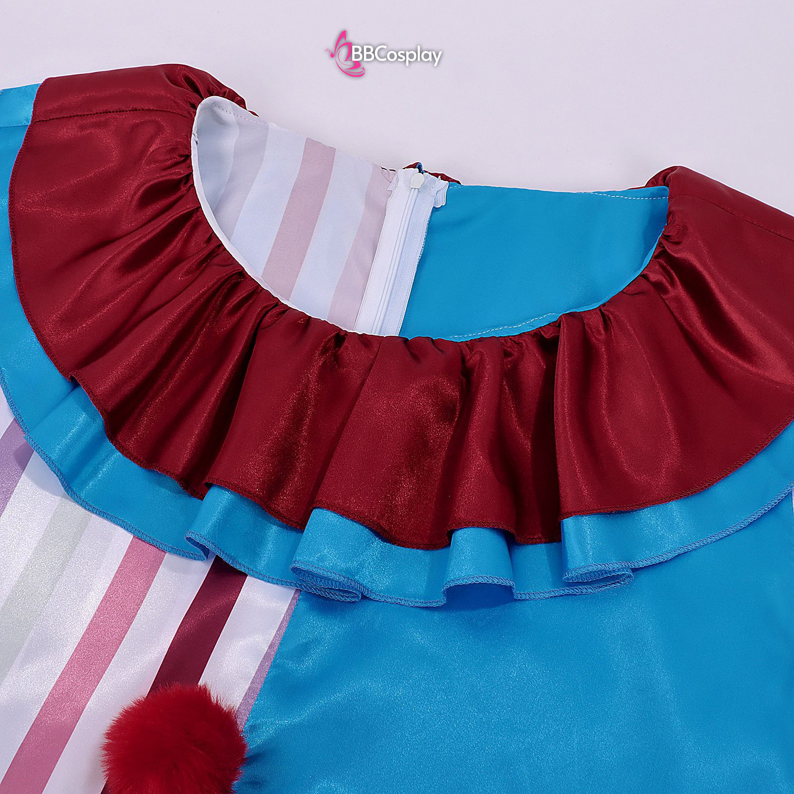 Trang Phục Biểu Diễn Hề Blue-Beige Halloween – Dark Clown Cosplay Jumpsuit