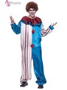 Trang Phục Biểu Diễn Hề Blue-Beige Halloween – Dark Clown Cosplay Jumpsuit