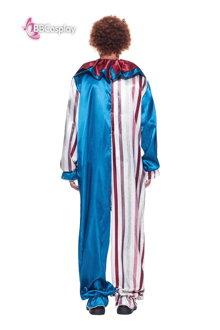 Trang Phục Biểu Diễn Hề Blue-Beige Halloween – Dark Clown Cosplay Jumpsuit
