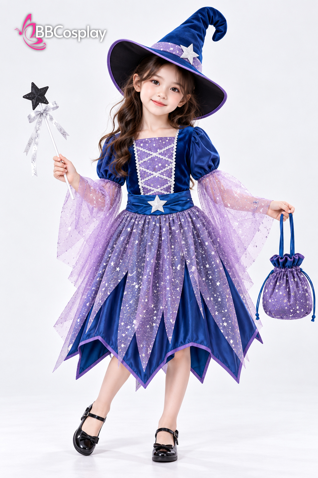 Trang Phục Cô Phù Thuỷ Nhỏ - Xanh Tím