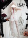 Bộ Cosplay Y Tá Lolita Ngắn Cổ Thủy Thủ Kèm Mũ - Màu Trắng