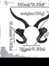 Phụ Kiện Cài Tóc Sừng Dê Gothic Đen Cho Cosplay