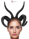 Phụ Kiện Cài Tóc Sừng Dê Gothic Đen Cho Cosplay