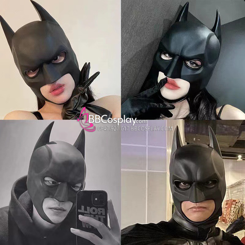 Mặt Nạ Batman Xịn - Loại Không Che Cổ (Loại Dày 240Gr)