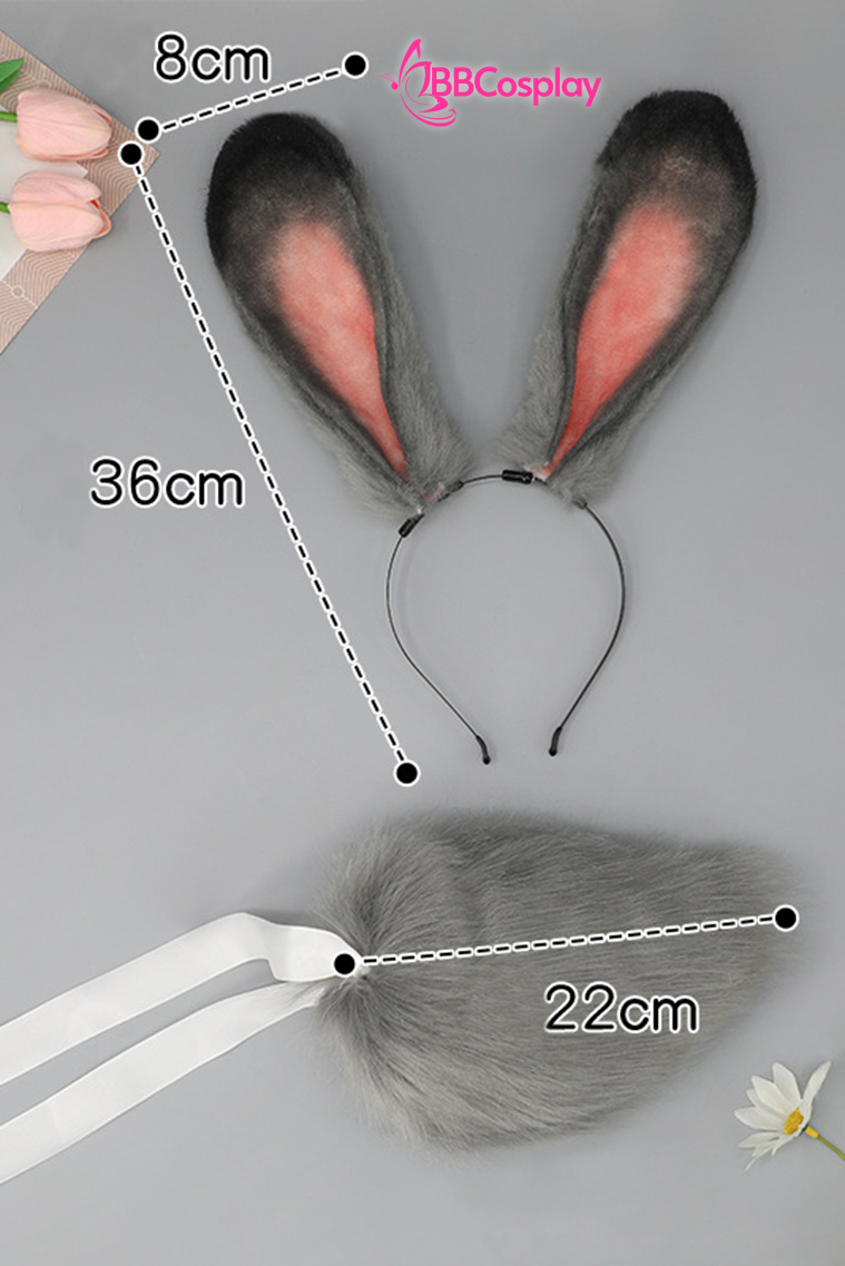 Bộ Tai Đuôi Thỏ Judy Trong Zootopia