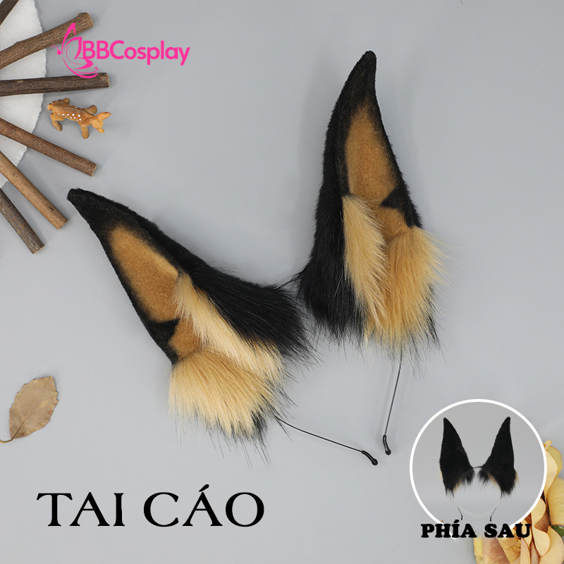 Bộ Tai Cáo - Màu Nâu Đen