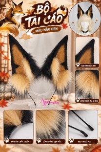 Bộ Tai Cáo - Màu Nâu Đen