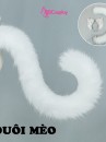 Bộ Tai Đuôi Mèo - Màu Trắng