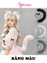 Bộ Tai Đuôi Mèo - Màu Xám