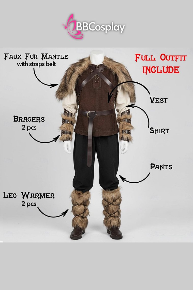 Đồ Chiến Binh Viking  - Màu Nâu