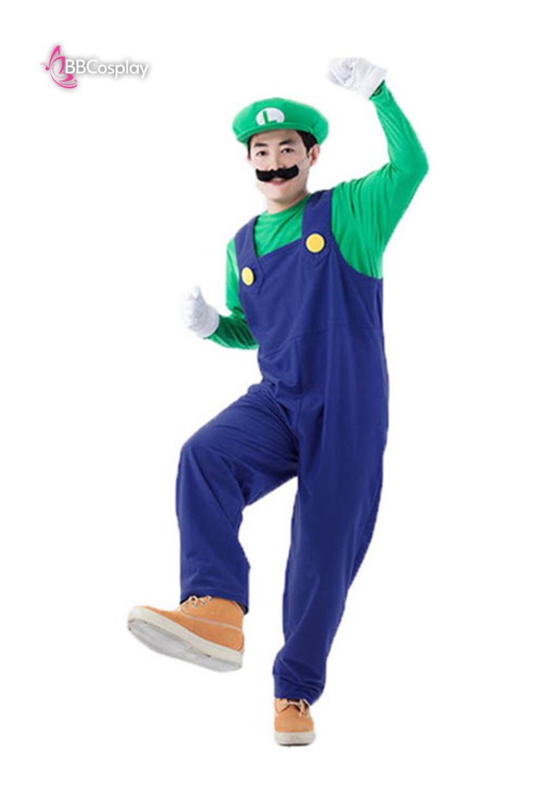 Trang Phục Super Mario Xanh Lá - Luigi