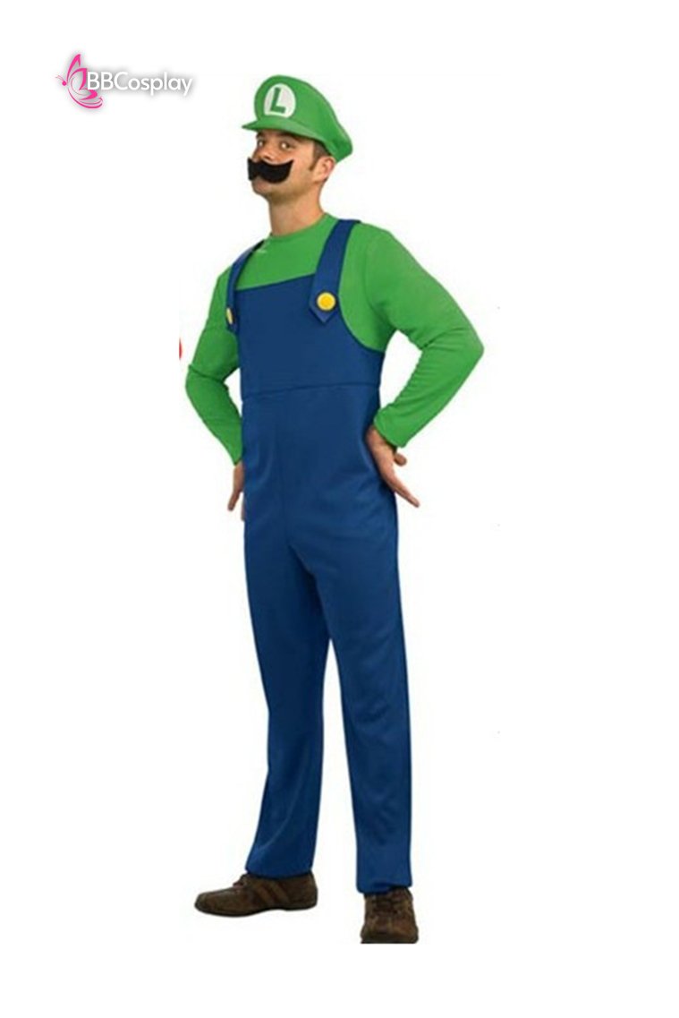 Trang Phục Super Mario Xanh Lá - Luigi