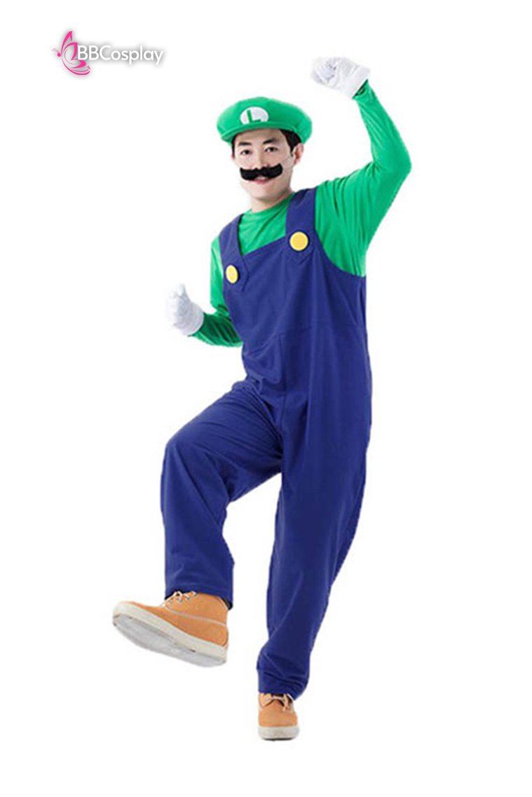 Trang Phục Super Mario Xanh Lá - Luigi