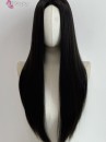 Tóc Giả Đen 2 Mái Dài 75Cm