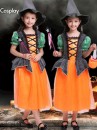 Trang Phục Phù Thuỷ Bí Ngô Váy Cam