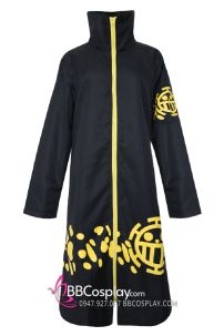 Bộ Áo Khoác Bác Sĩ Trafalgar Law Kèm Mũ - One Piece