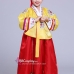 Hanbok Bé Gái Chuẩn Hàn Quốc Áo Vàng Váy Đỏ