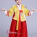 Hanbok Bé Gái Chuẩn Hàn Quốc Áo Vàng Váy Đỏ