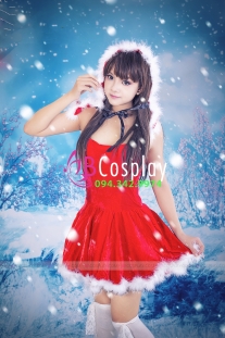 Trang Phục Noel Dễ Thương Kèm Choàng