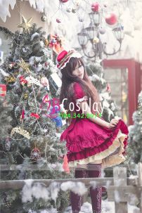Đồ Noel Lolita Cổ Thủy Thủ Đỏ