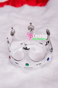 Vương Miện Hoàng Tử Bạc Bằng Nhựa
