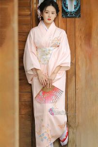Áo Yukata Momo Ioro Tặng Kèm Thắt Lưng