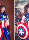 Trang Phục Captain American Nữ - Vải Dạ