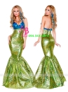 Trang Phục Nàng Tiên Cá Áo Sò Xanh Đuôi Xanh Lá