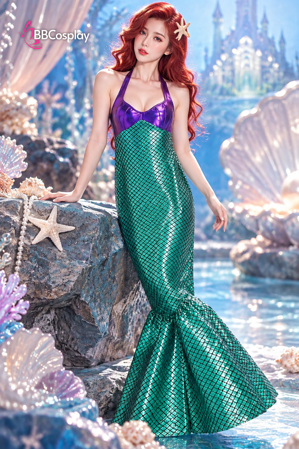 Trang Phục Nàng Tiên Cá Ariel Liền Thân