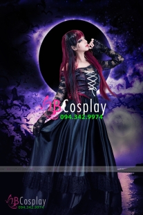 Trang Phục Tiểu Thư Ma Cà Rồng Đen Huyền Ảo