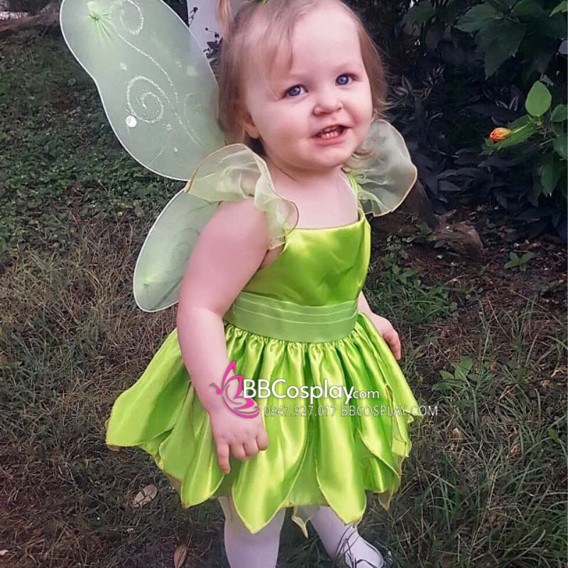 Trang Phục Cô Tiên Xanh Cho Bé - Tinker Bell Trẻ Em