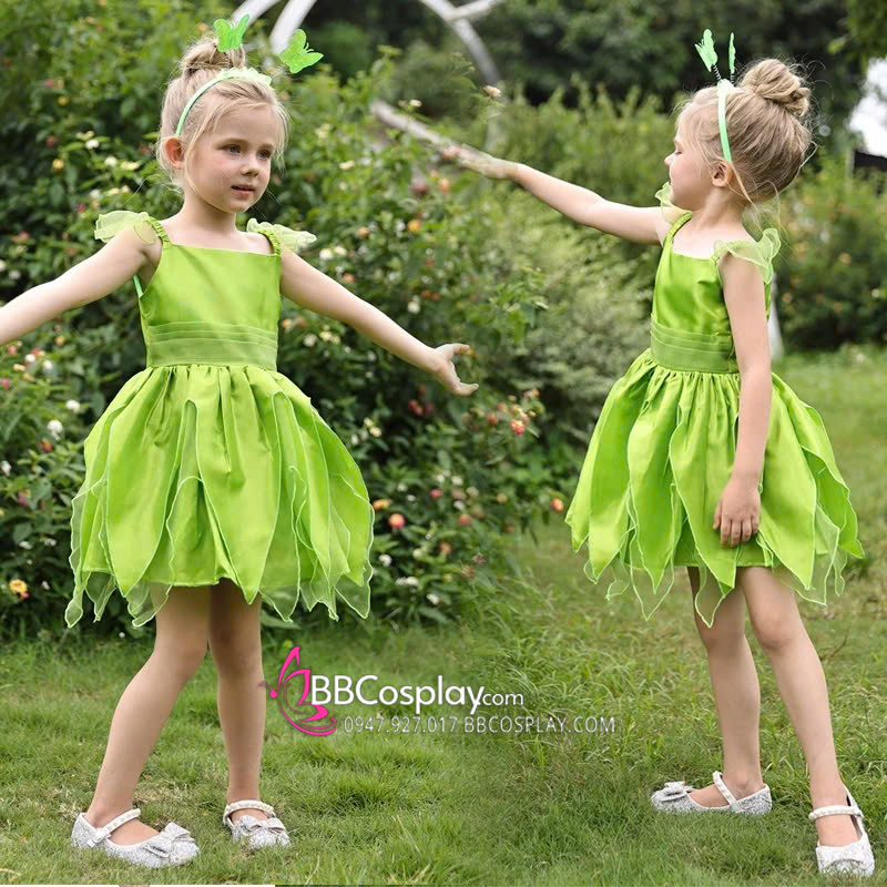 Trang Phục Cô Tiên Xanh Cho Bé - Tinker Bell Trẻ Em