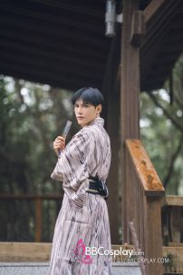 Nagagi Nâu Vân Gỗ - Thắt Lưng Thắt Sẵn