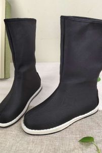 Giày Cổ Trang Nam Đen Trơn - Giày Kiếm Hiệp