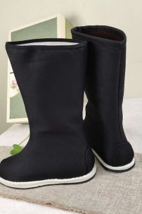 Giày Cổ Trang Nam Đen Trơn - Giày Kiếm Hiệp