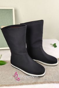 Giày Cổ Trang Nam Đen Trơn - Giày Kiếm Hiệp