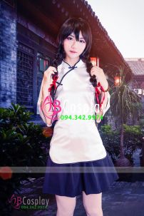 Đồ Nữ Sinh Trung Quốc Áo Trắng Váy Đen