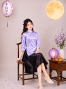 Trang Phục Nữ Sinh Trung Quốc Tím Nhạt