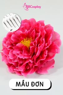 Phụ Kiện Hoa - Hoa Cài Tóc - Kẹp Hoa Lẻ - Hoa Mẫu Đơn