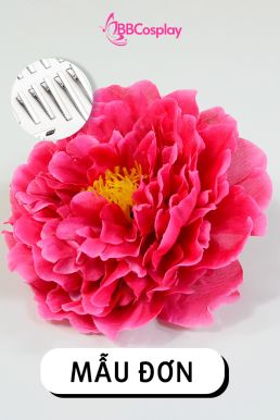 Phụ Kiện Hoa - Hoa Cài Tóc - Kẹp Hoa Lẻ - Hoa Mẫu Đơn